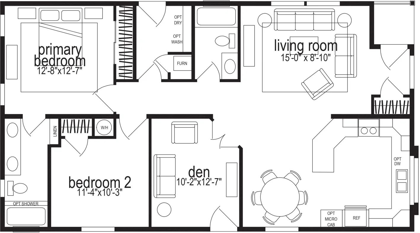 Hillcrest g802 floor plan home features
