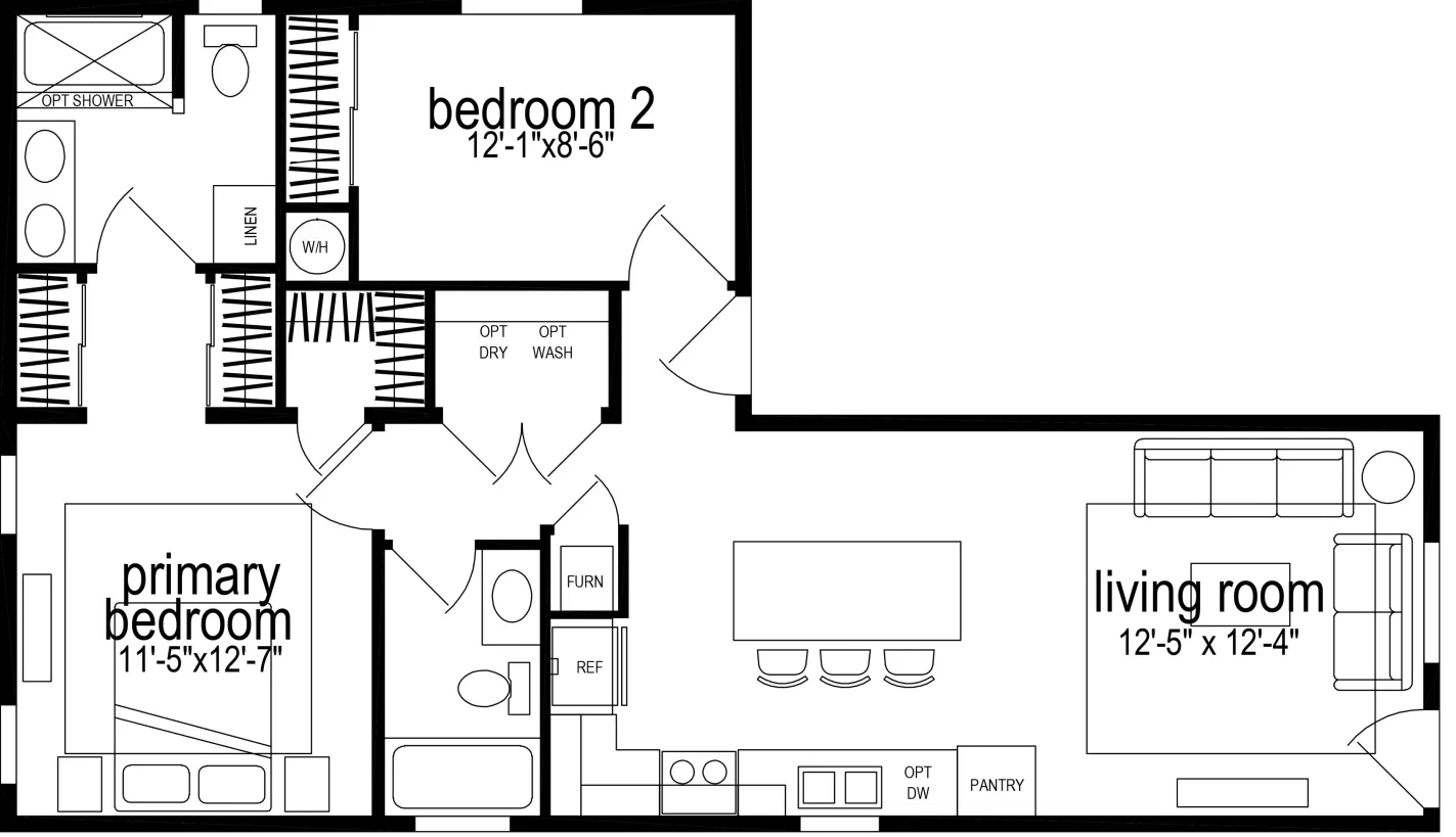 Hillcrest g823 floor plan home features